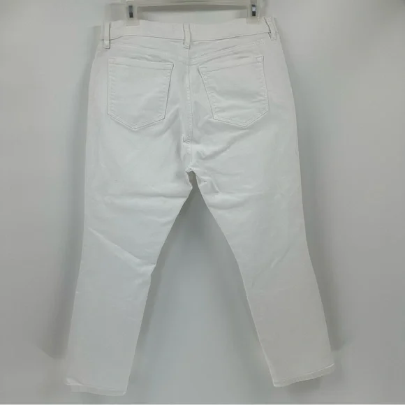 Loft Modern High Waist Skinny Ankle Jeans Womens 30/10 White Stretch Summer NWOT - Picture 3 of 11
